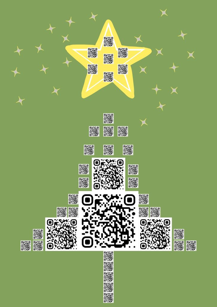 Sapin composé de QRcode