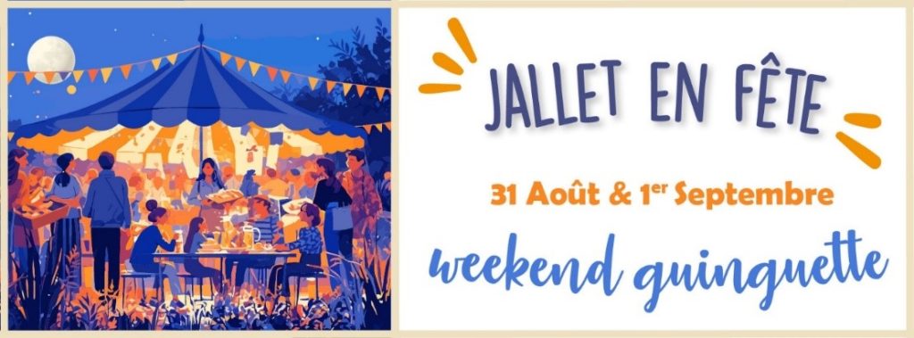 Logo de Jallet en fête weekend guinguette