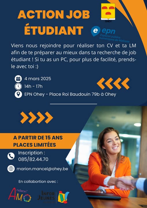 Affiche "action job étudiant"