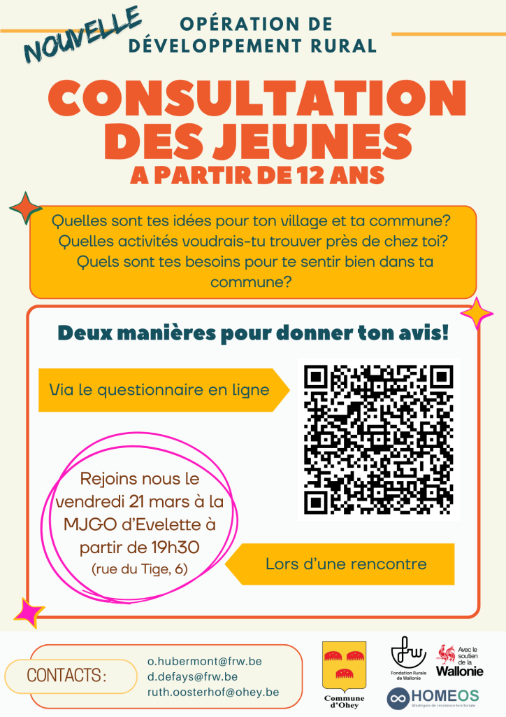 Affiche de la consultation des jeunes à partir de douze ans