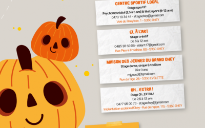 Stages d’automne pour les enfants